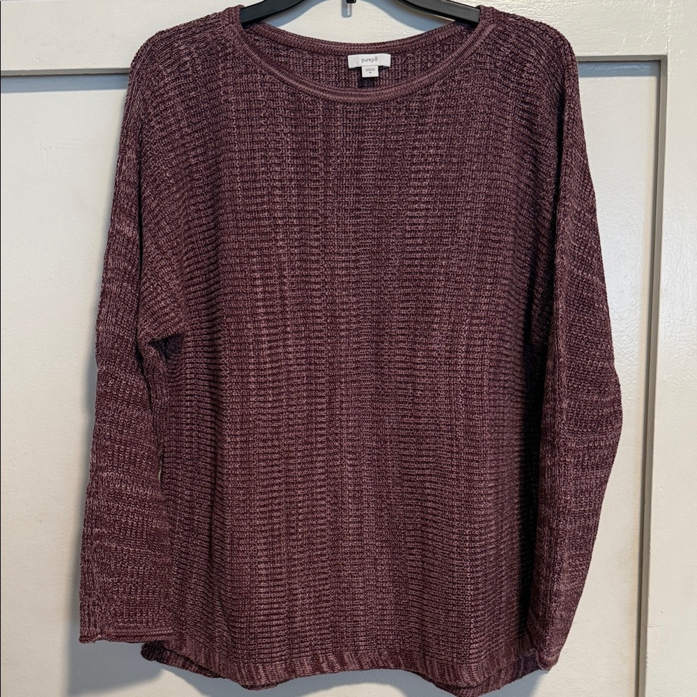 Pure Jill / Mauve Knit Sweater - Picture 3 of 5